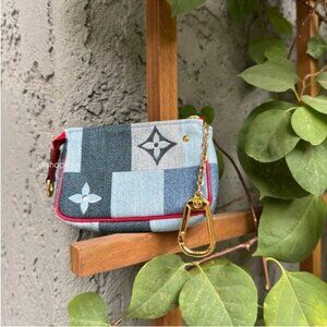 Louis Vuitton Monogram Denim Micro Pochette Accessoires